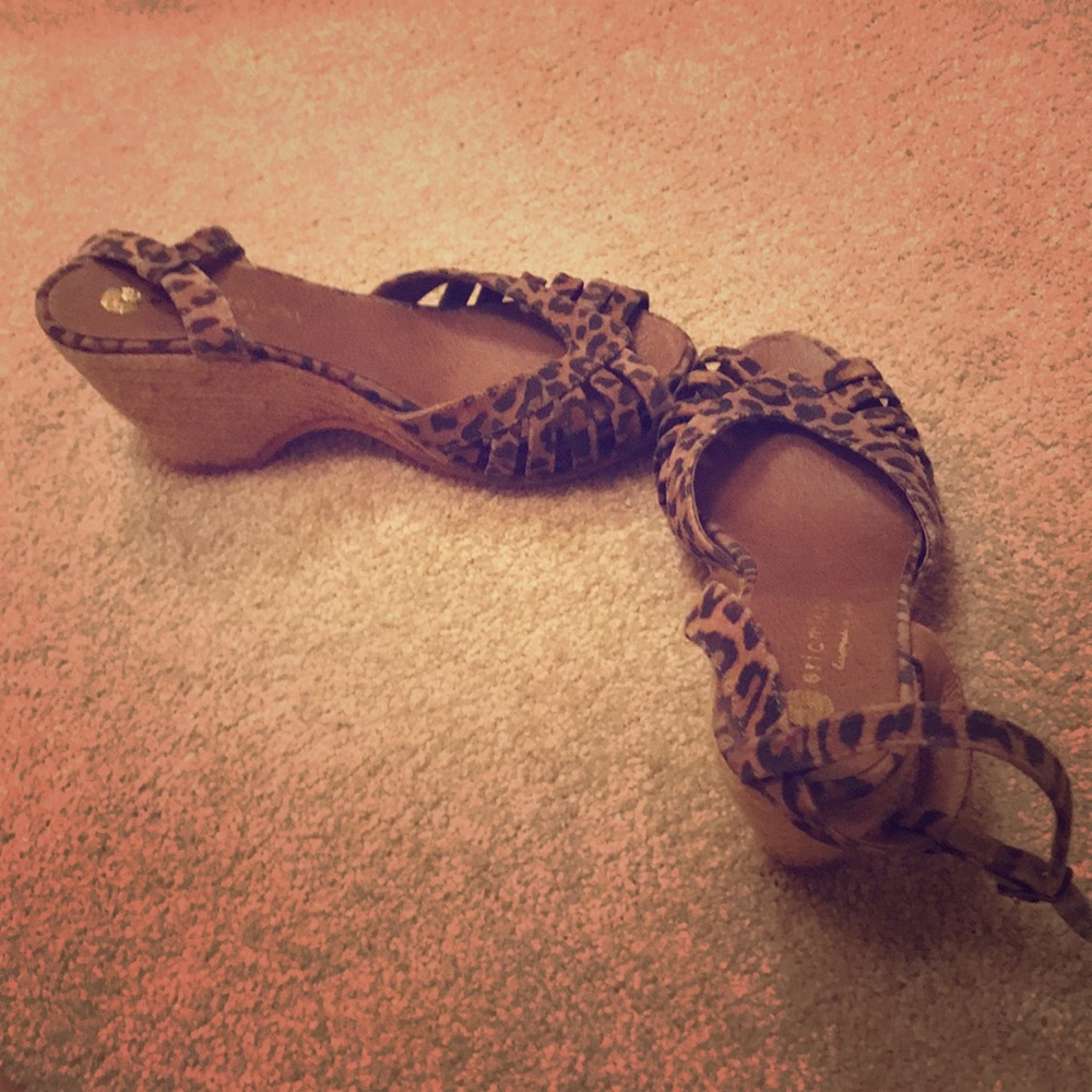 Eric Michael’s skin print platform sandal